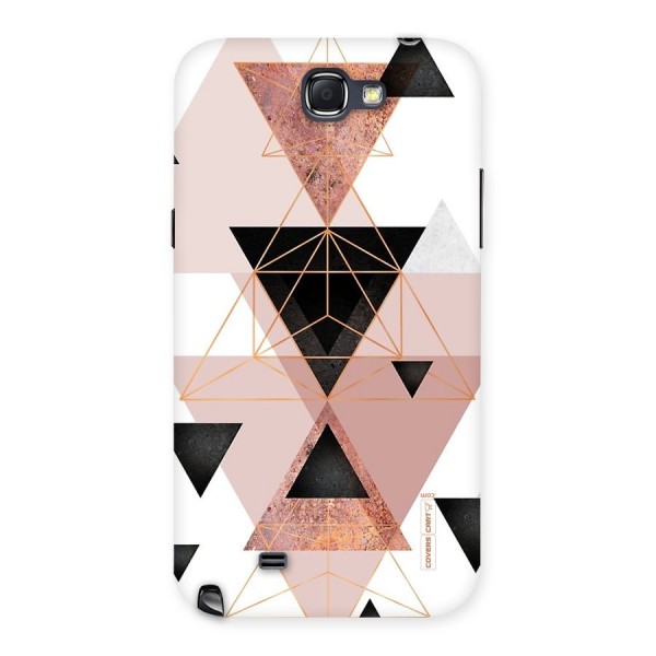 Abstract Rose Gold Triangles Back Case for Galaxy Note 2