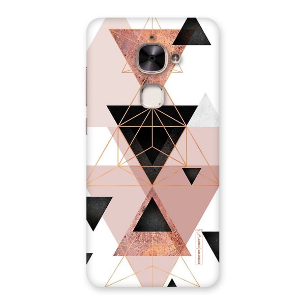 Abstract Rose Gold Triangles Back Case for Le 2