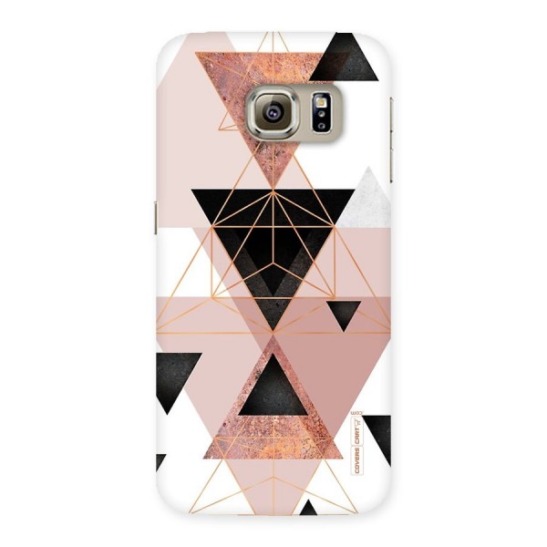 Abstract Rose Gold Triangles Back Case for Samsung Galaxy S6 Edge
