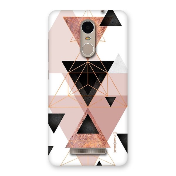 Abstract Rose Gold Triangles Back Case for Xiaomi Redmi Note 3