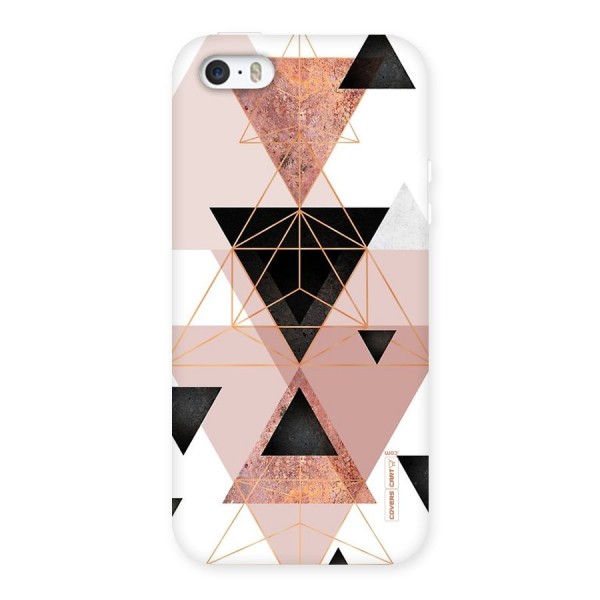 Abstract Rose Gold Triangles Back Case for iPhone 5 5S
