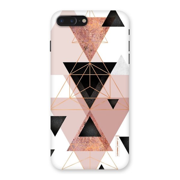 Abstract Rose Gold Triangles Back Case for iPhone 7 Plus