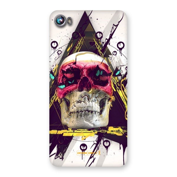 Abstract Skull Back Case for Micromax Canvas Fire 4 A107