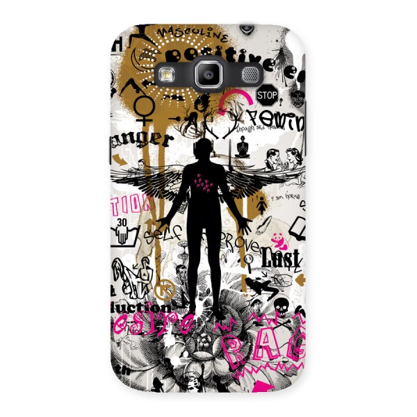 Abstract Words Silhouette Back Case for Galaxy Grand Quattro