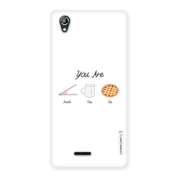 Acute Tea Pie Back Case for Lava Iris 800