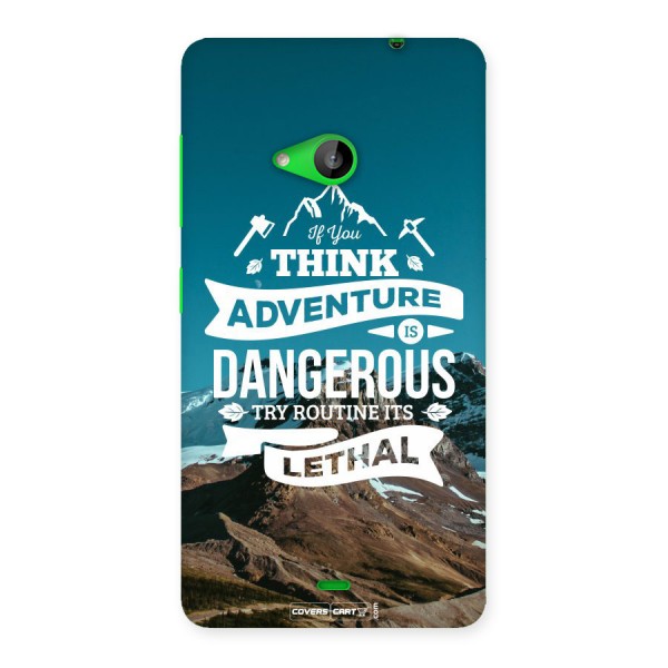 Adventure Dangerous Lethal Back Case for Lumia 535