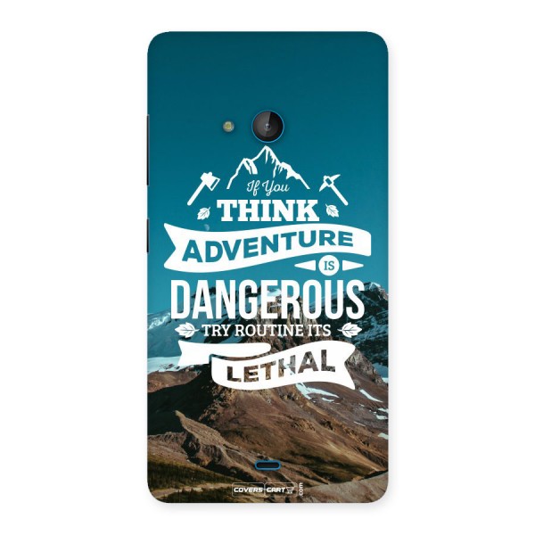 Adventure Dangerous Lethal Back Case for Lumia 540