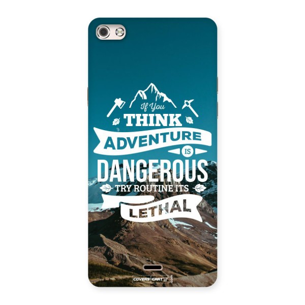 Adventure Dangerous Lethal Back Case for Micromax Canvas Silver 5