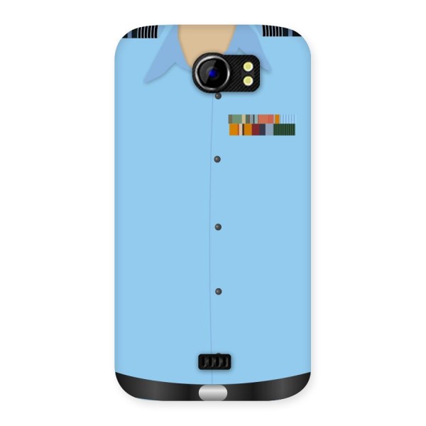 Air Force Uniform Back Case for Micromax Canvas 2 A110