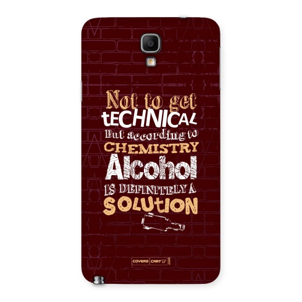 Alcohol is Definitely a Solution Back Case for Galaxy Note 3 Neo