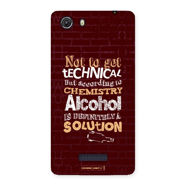 Alcohol is Definitely a Solution Back Case for Micromax Unite 3