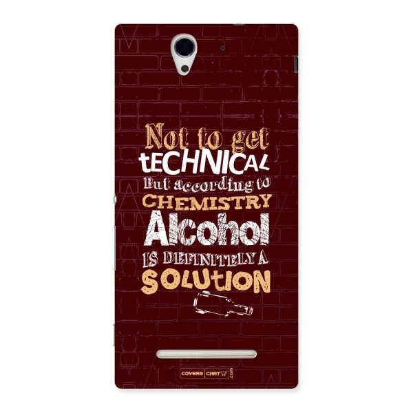 Alcohol is Definitely a Solution Back Case for Sony Xperia C3