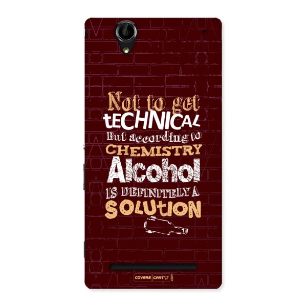 Alcohol is Definitely a Solution Back Case for Sony Xperia T2