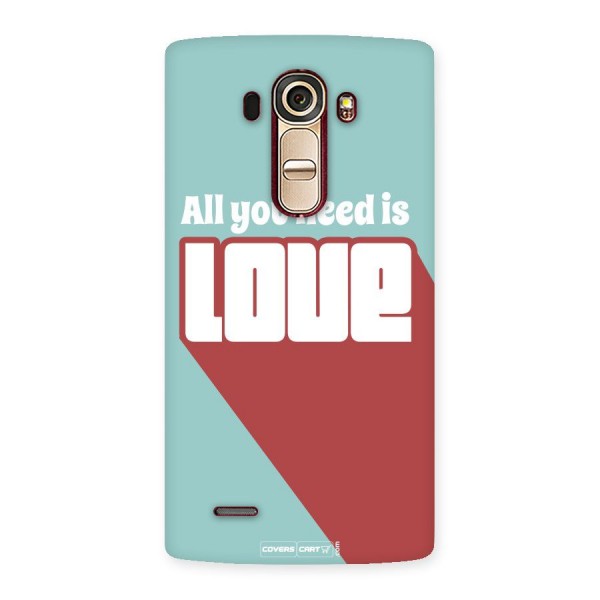 All You Need Is Love Back Case for LG G4