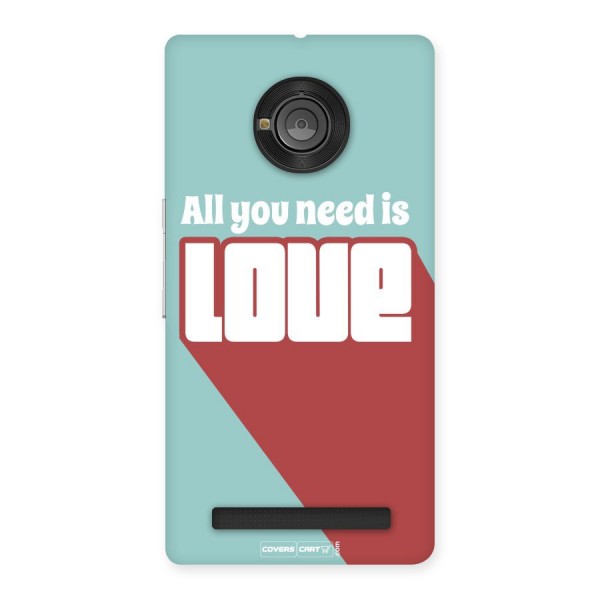 All You Need Is Love Back Case for Yu Yunique