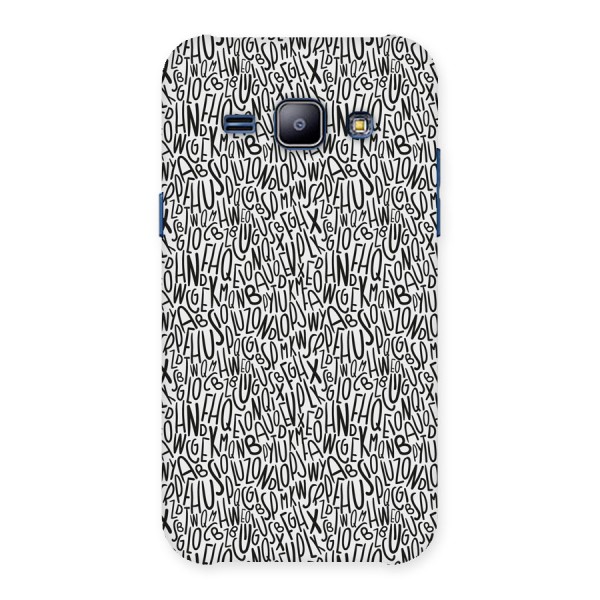 Alphabet Seamless Abstract Back Case for Galaxy J1