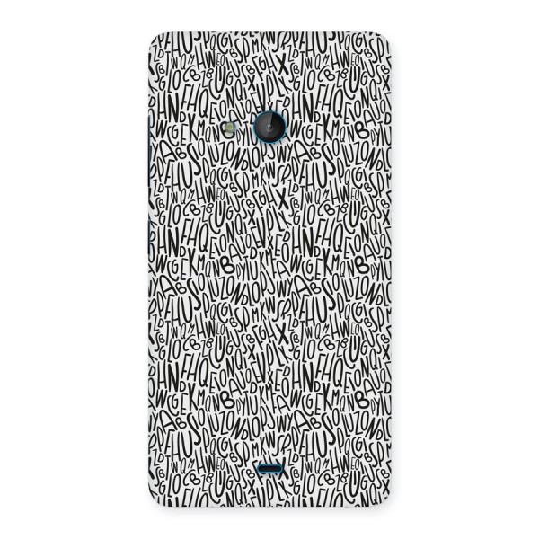 Alphabet Seamless Abstract Back Case for Lumia 540