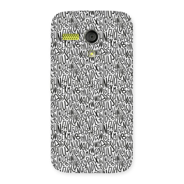 Alphabet Seamless Abstract Back Case for Moto G