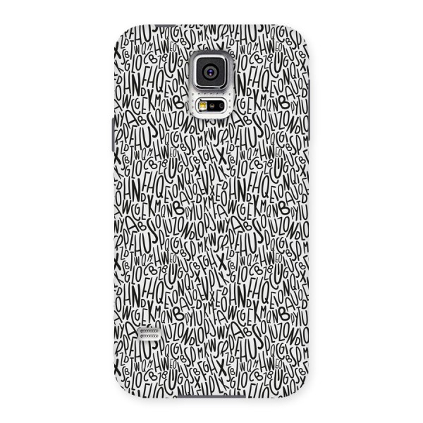 Alphabet Seamless Abstract Back Case for Samsung Galaxy S5