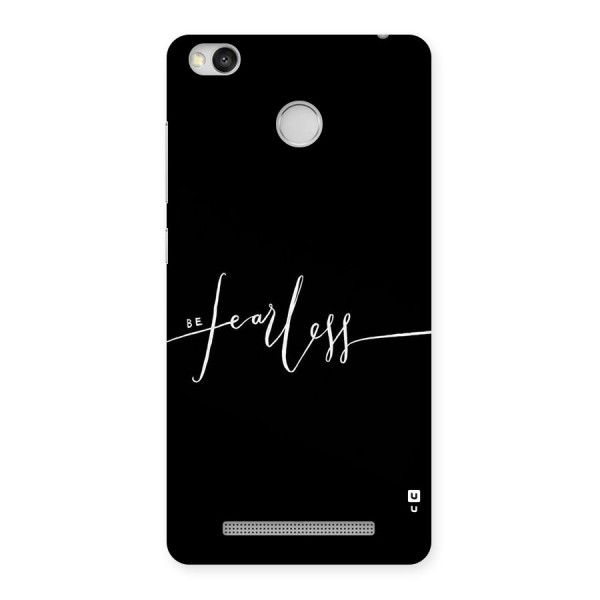 Always Be Fearless Back Case for Redmi 3S Prime