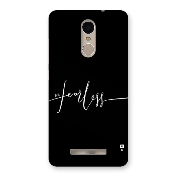 Always Be Fearless Back Case for Xiaomi Redmi Note 3