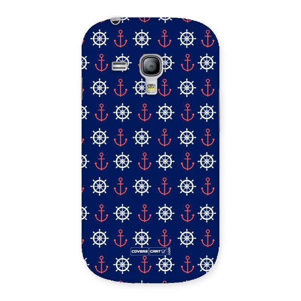 Anchor Pattern Blue Back Case for Galaxy S3 Mini