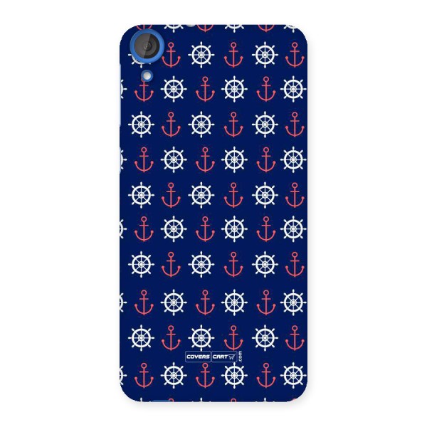 Anchor Pattern Blue Back Case for HTC Desire 820