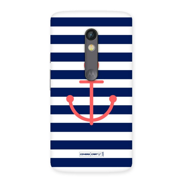 Anchor Stripes Back Case for Moto X Play