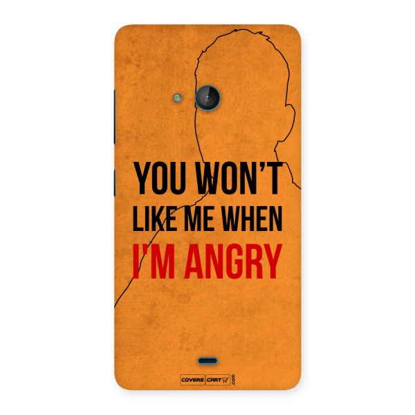 When I M Angry Back Case for Lumia 540