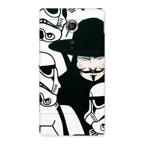 Anonymous Hat Back Case for Sony Xperia SP