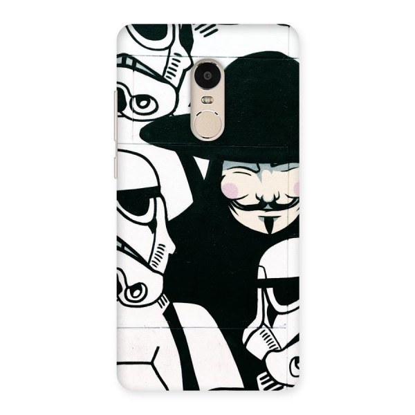 Anonymous Hat Back Case for Xiaomi Redmi Note 4
