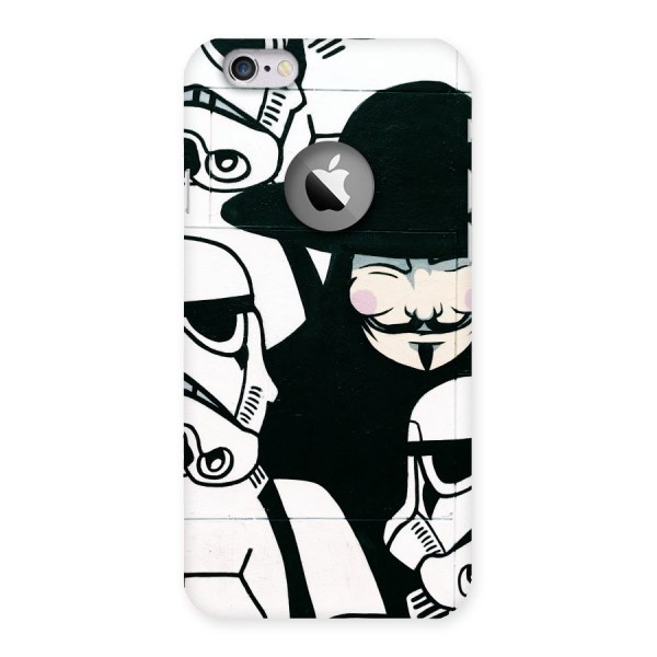 Anonymous Hat Back Case for iPhone 6 Logo Cut