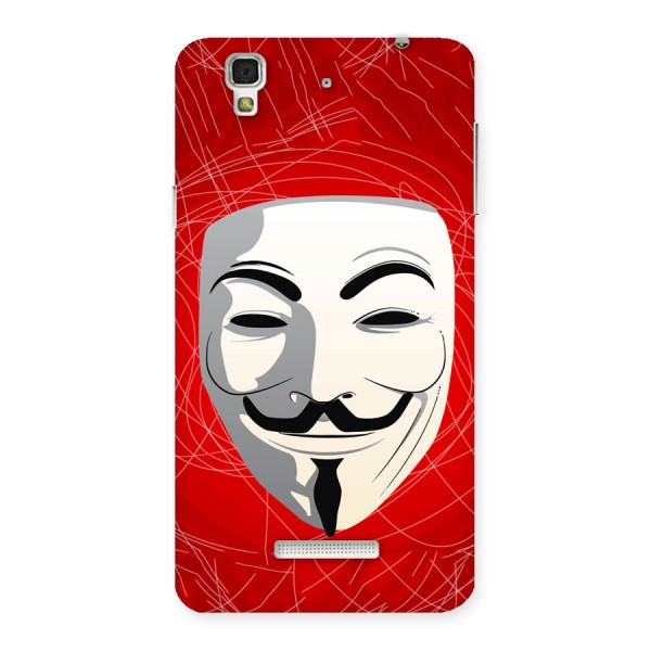 Anonymous Mask Abstract Back Case for Yu Yureka