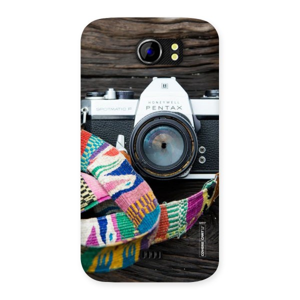 Antique Camera Back Case for Micromax Canvas 2 A110