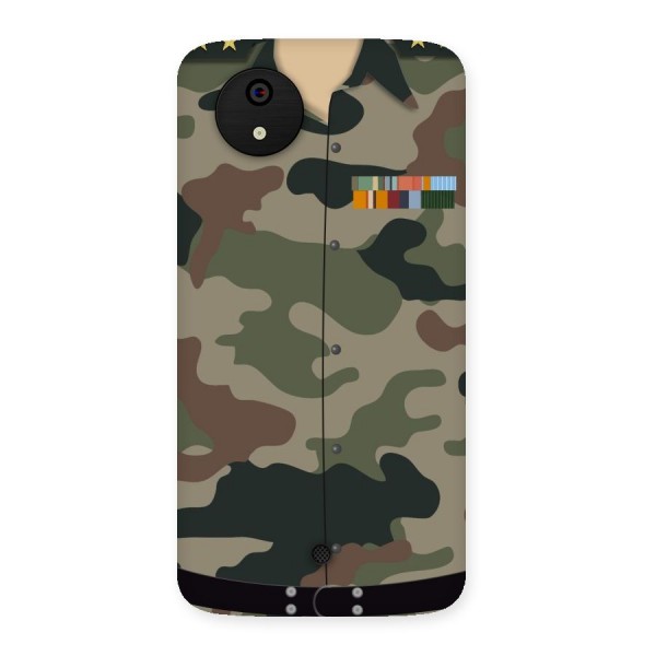 Army Uniform Back Case for Micromax Canvas A1