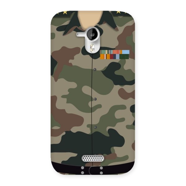 Army Uniform Back Case for Micromax Canvas HD A116