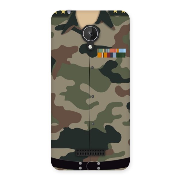 Army Uniform Back Case for Micromax Canvas Spark Q380