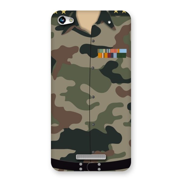 Army Uniform Back Case for Micromax Hue 2