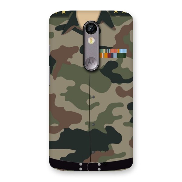 Army Uniform Back Case for Moto X Force