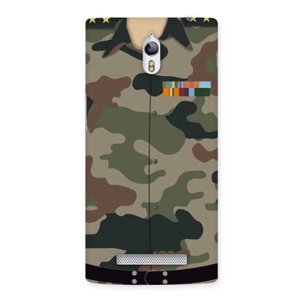 Army Uniform Back Case for Oppo Find 7