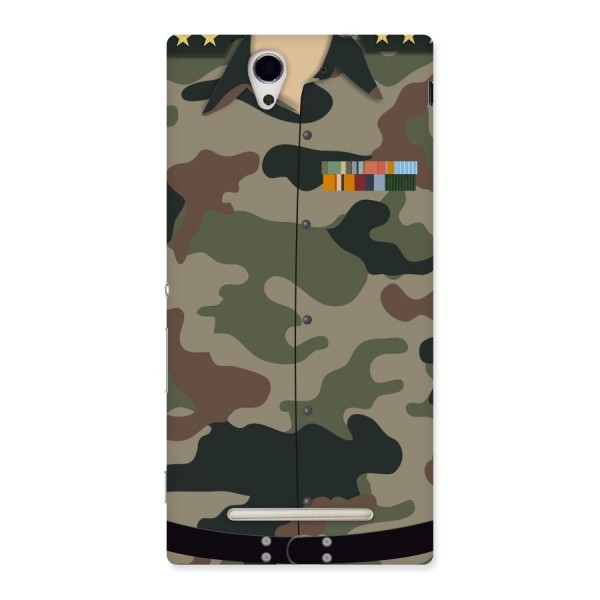 Army Uniform Back Case for Sony Xperia C3