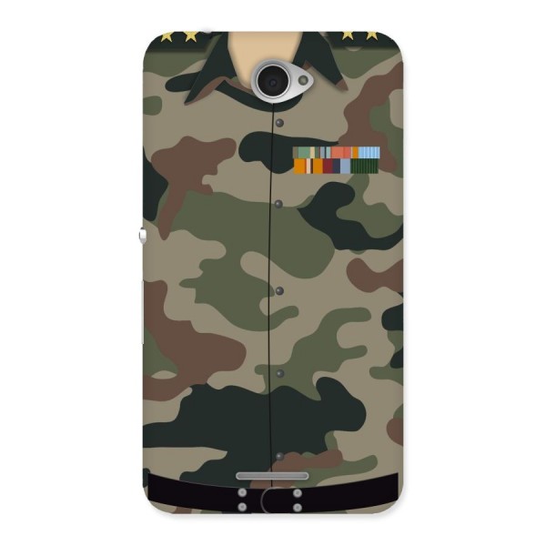 Army Uniform Back Case for Sony Xperia E4