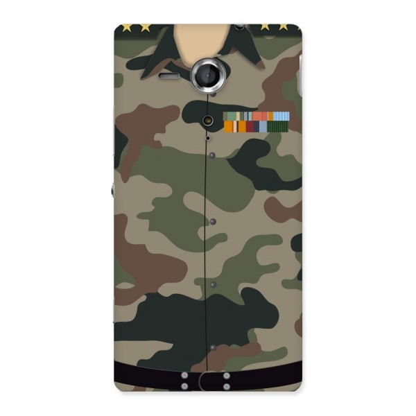 Army Uniform Back Case for Sony Xperia SP