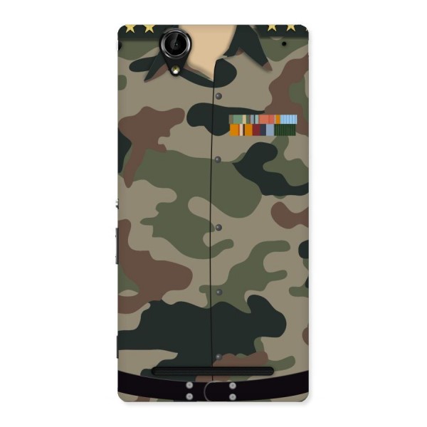 Army Uniform Back Case for Sony Xperia T2
