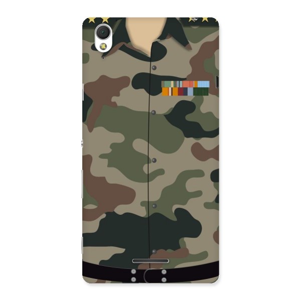 Army Uniform Back Case for Sony Xperia T3