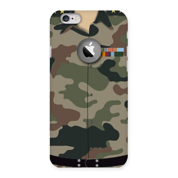 Army Uniform Back Case for iPhone 6 Logo Cut