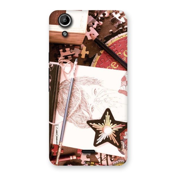Artistic Messy Back Case for Micromax Canvas Selfie Lens Q345