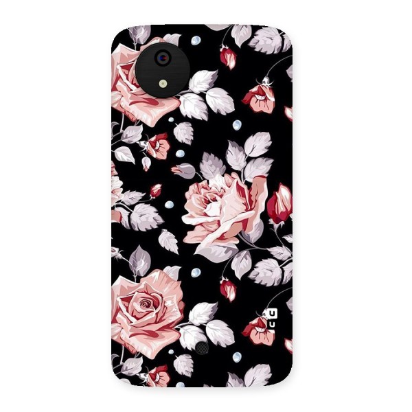 Artsy Floral Back Case for Micromax Canvas A1