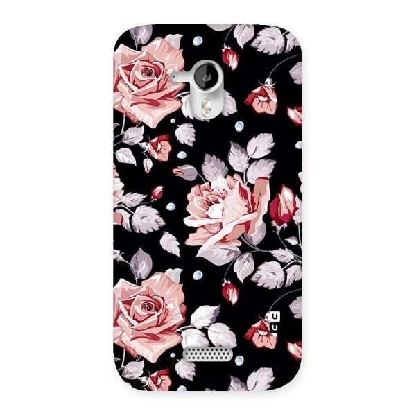 Artsy Floral Back Case for Micromax Canvas HD A116