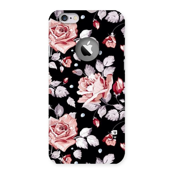 Artsy Floral Back Case for iPhone 6 Logo Cut